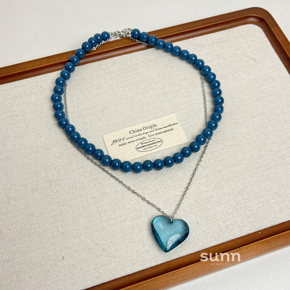 Coralyn Beaded Heart Necklace [FQW2DAO1]
