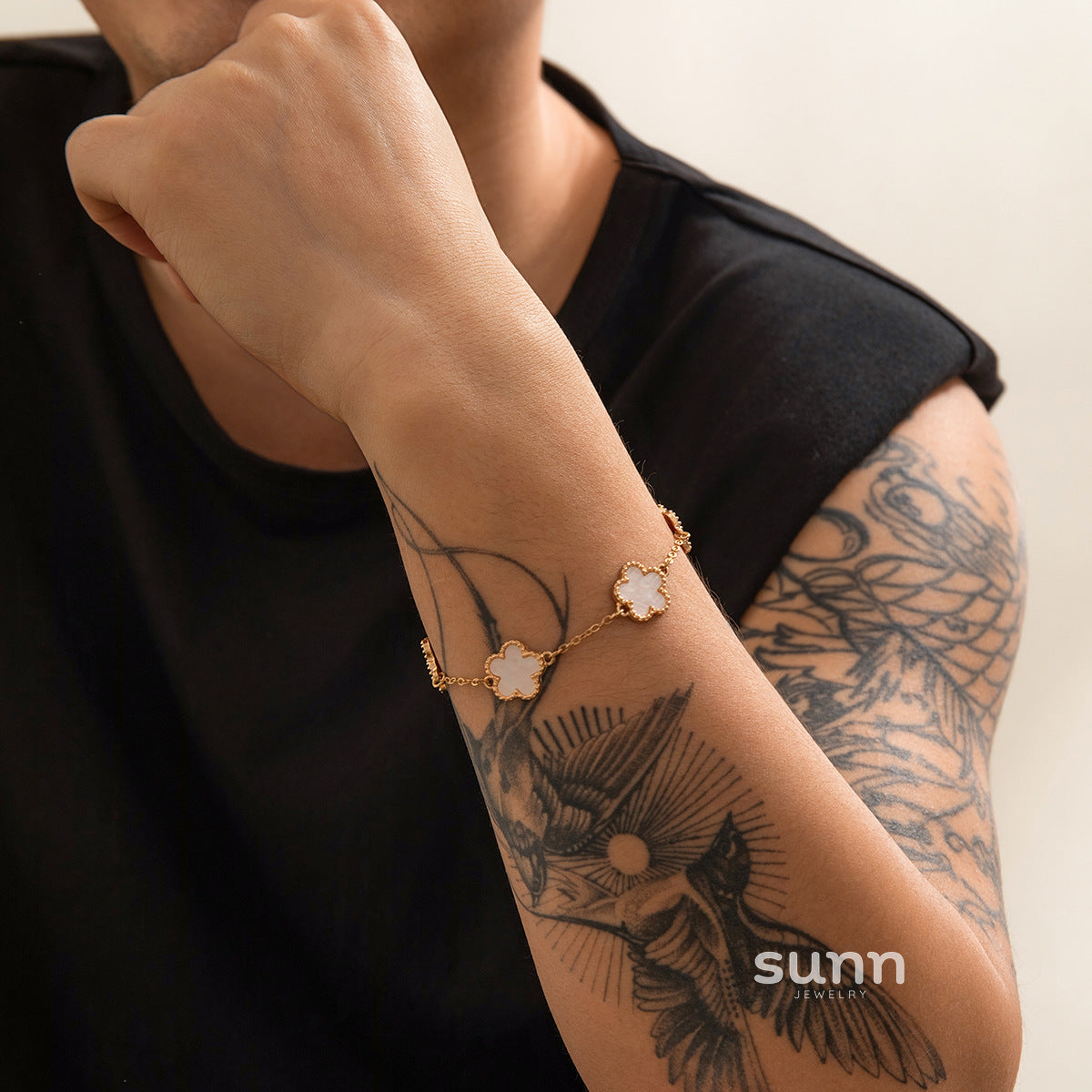 Corbin Five-Leaf Charm Bracelet [QB1AF1BT]