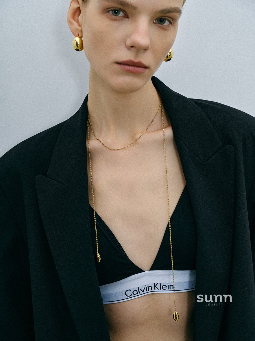 Corbyn Long Shell Pendant Necklace [T53OTOP8]