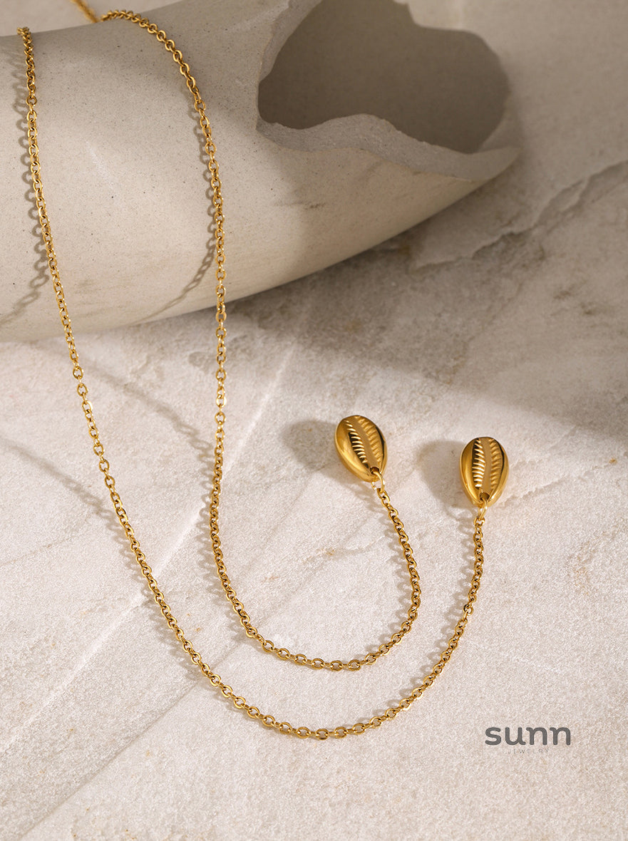 Corbyn Long Shell Pendant Necklace [XAVVGWLJ]