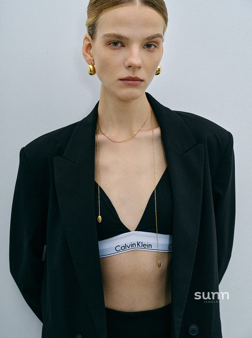 Corbyn Long Shell Pendant Necklace [3IH1FYYI]