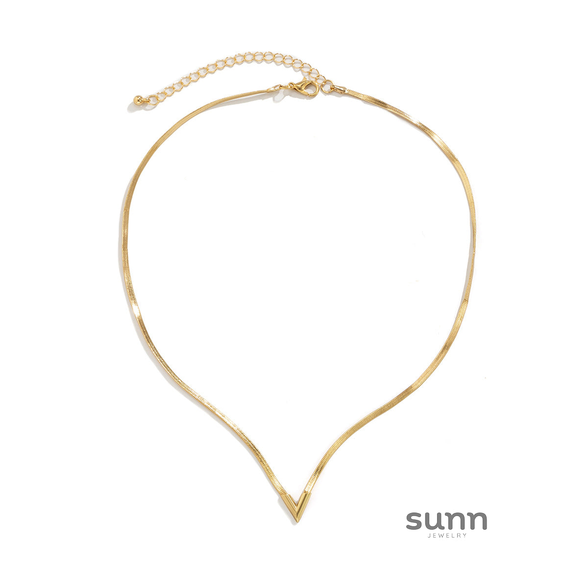 Corina Sleek Blade Chain Necklace [E03JGJBI]