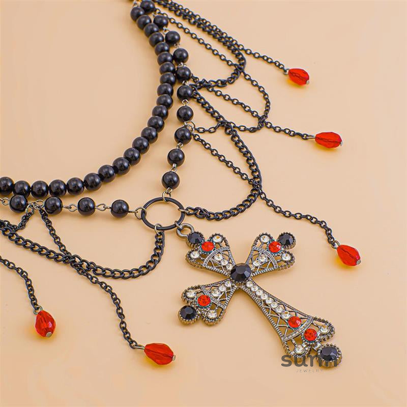 Corrina Gothic Cross Chain [QD0CJETW]
