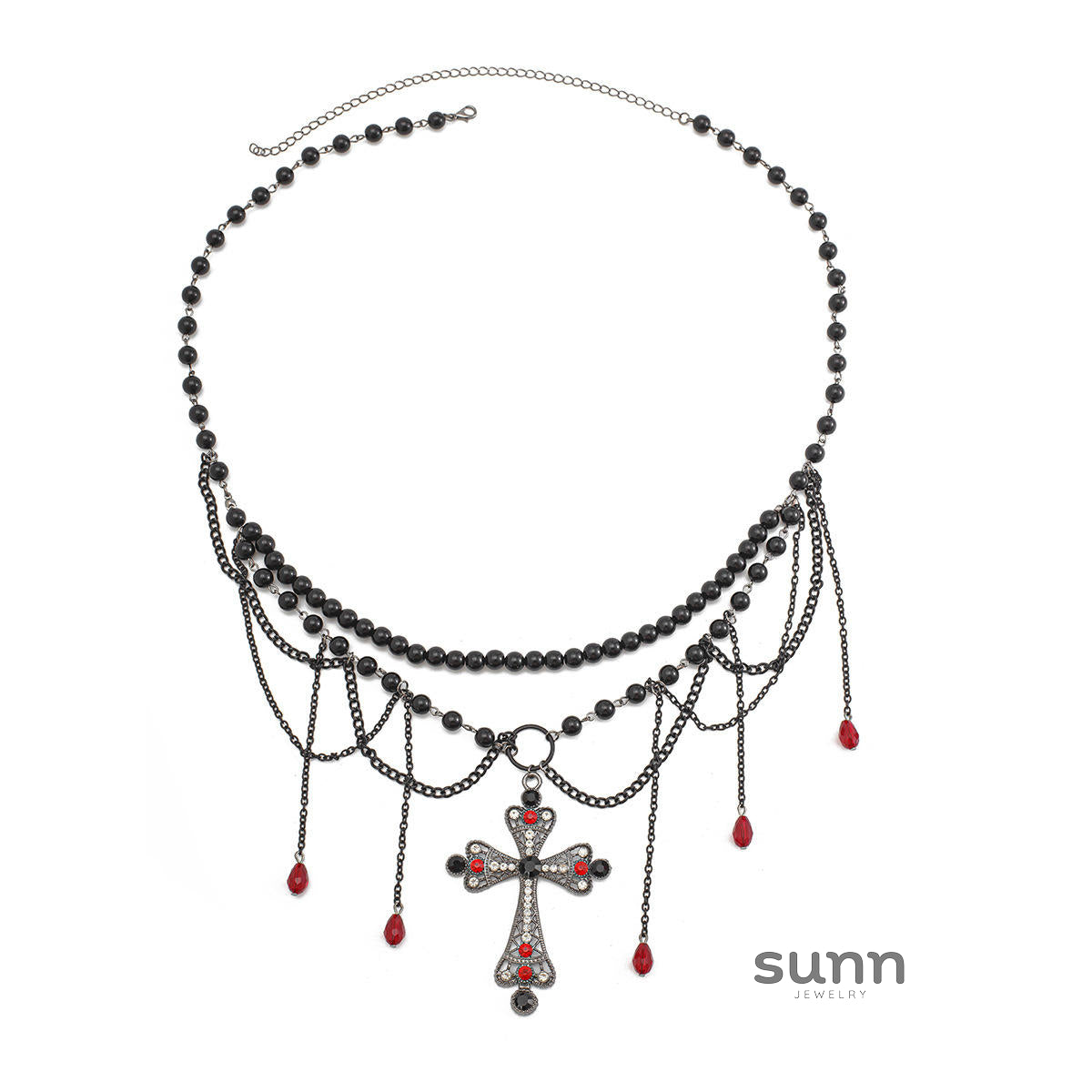 Corrina Gothic Cross Chain [L1RBR5JB]