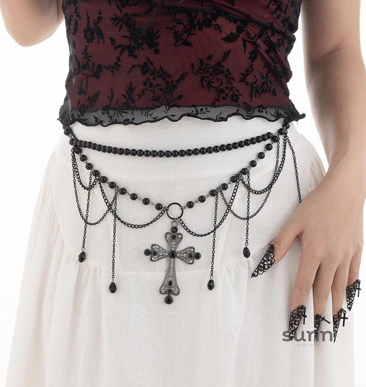 Corrina Gothic Cross Chain [NZA6FRUA]
