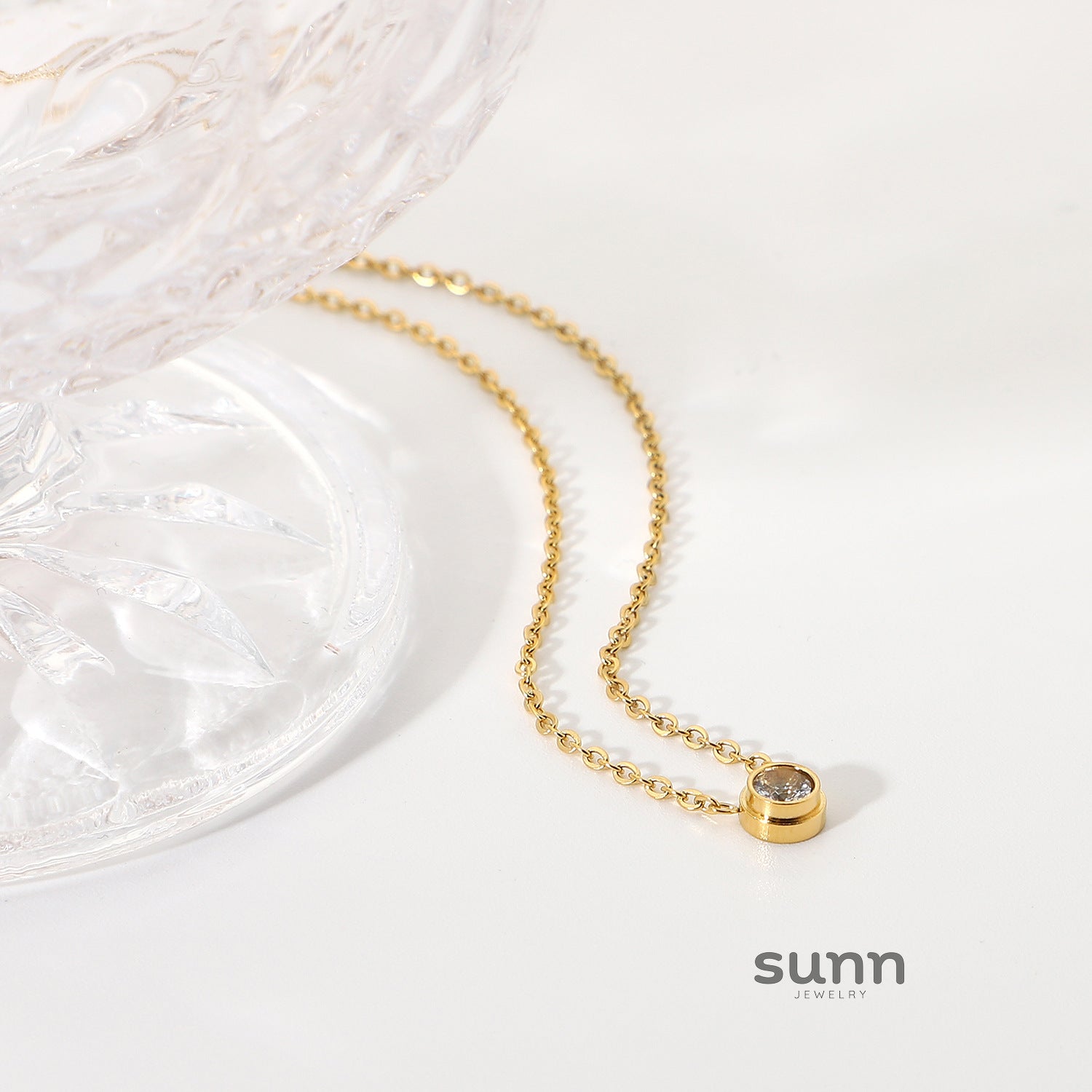 Courtlyn Dainty Zircon Necklace [DB8TOD0Y]