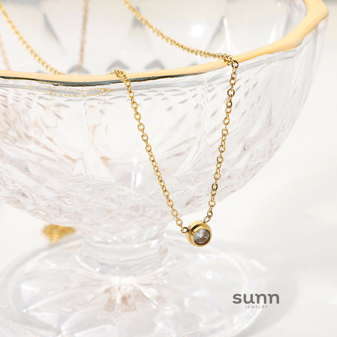 Courtlyn Dainty Zircon Necklace [XNEQKHCU]