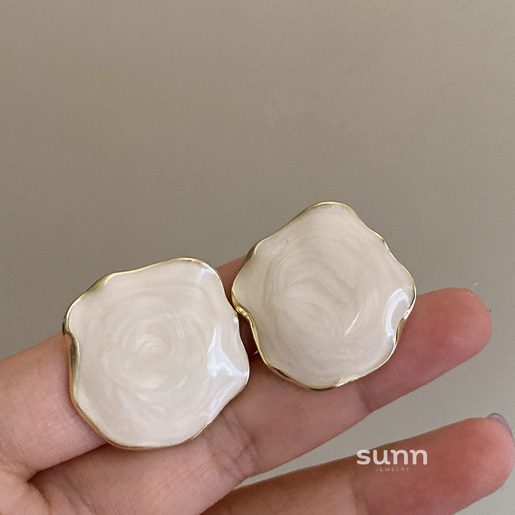 Courtney Asymmetric Glaze Earrings [CXCM65RS]