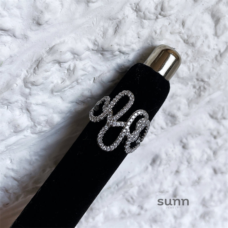 Cree Asymmetrical Zircon Ring [Z7VIWTUI]