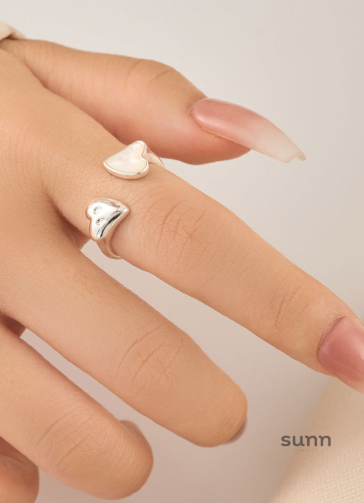 Cree Heart Shell Open Ring [OAR4AHEM]