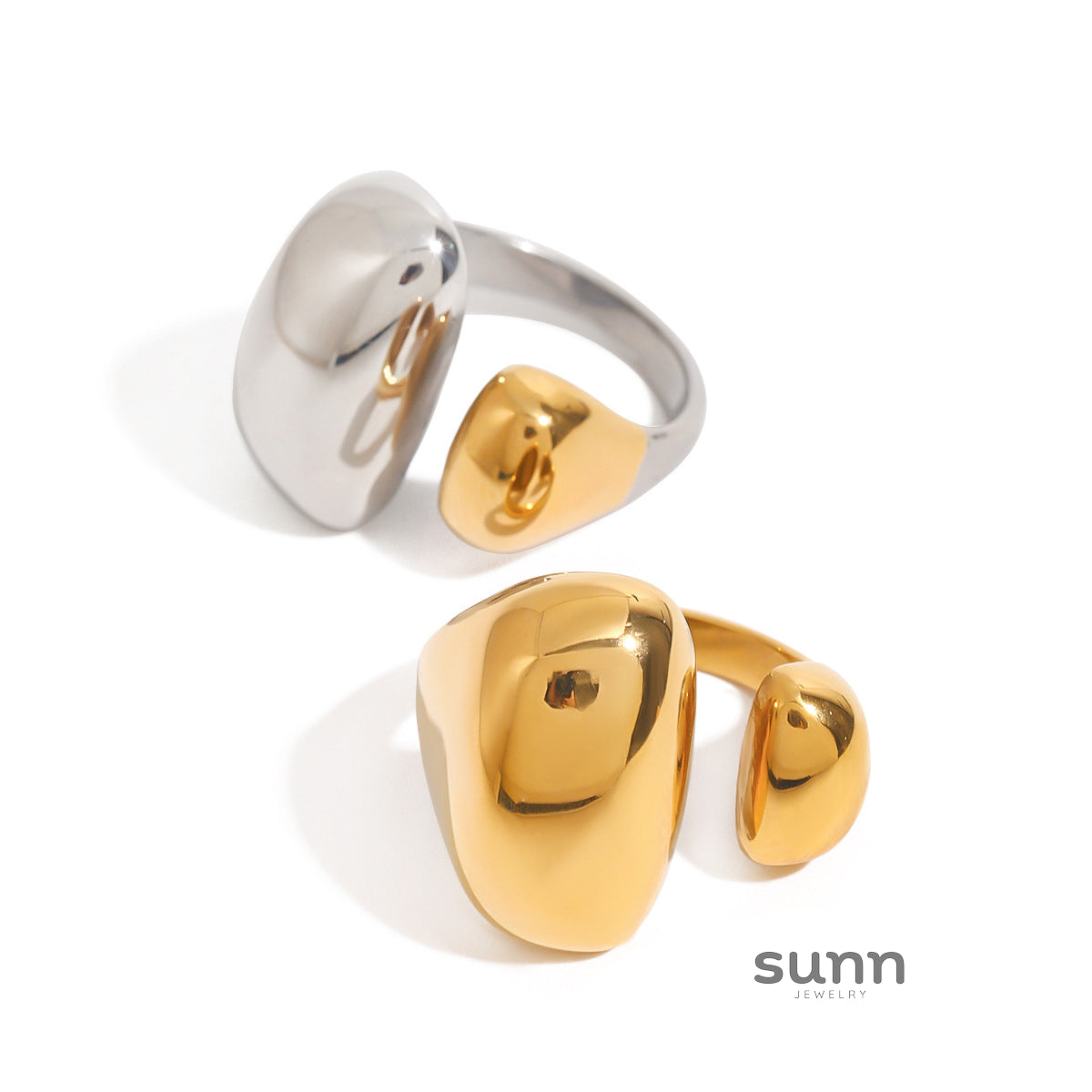 Cristel Sleek Geometric Ring [QCHH8DBI]