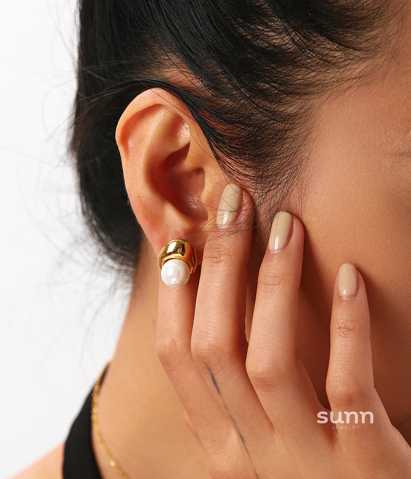 Cristina French Pearl Drop Earrings
