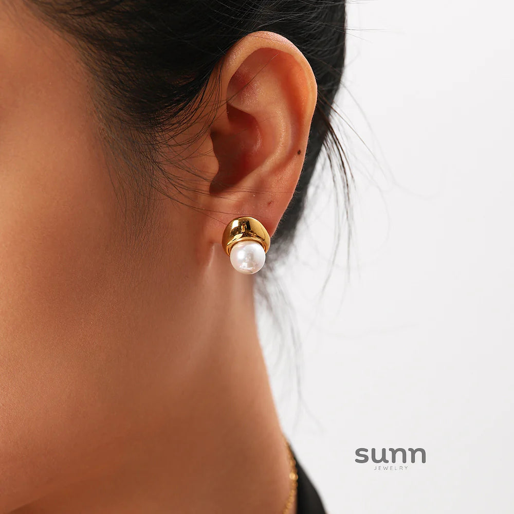Cristina French Pearl Drop Earrings