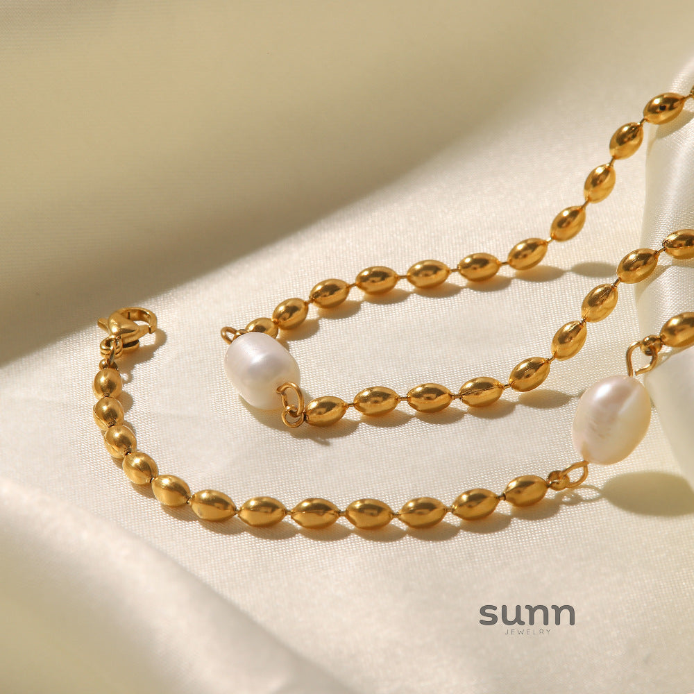 Cruz Pearl Chain Set [AT7G4P0I]