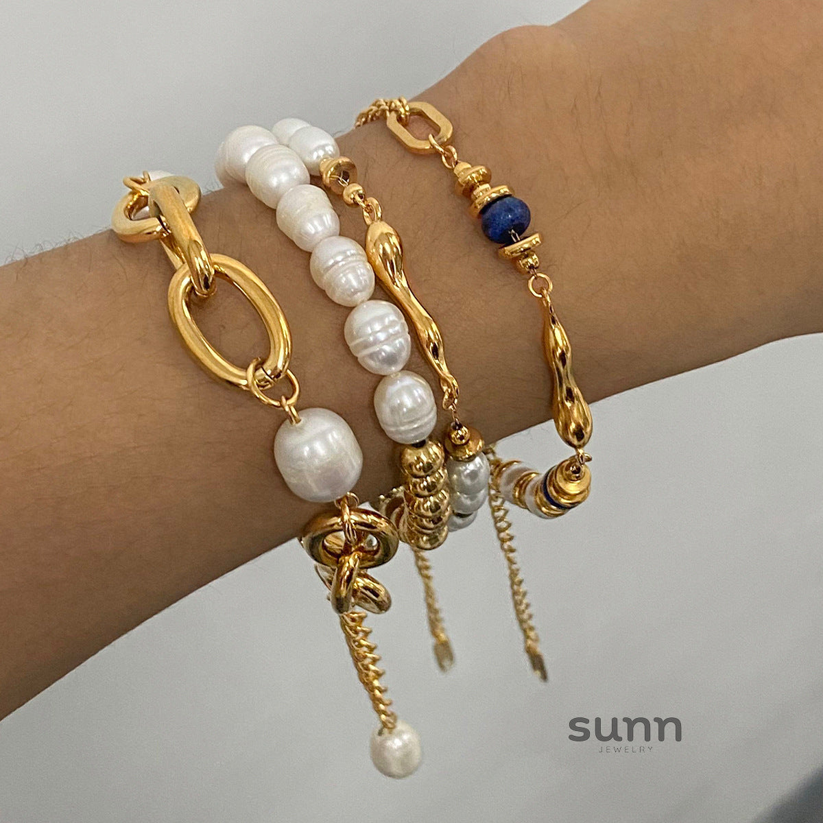Cruz Pearl Stainless Steel Jewelry [M7PH5D21]