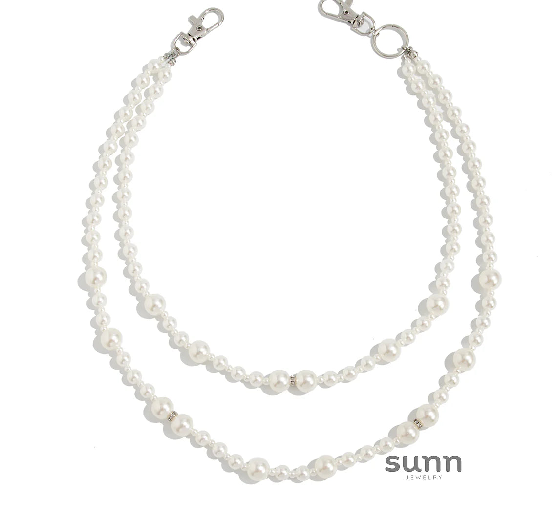 Cyra Layered Pearl Waist Chain