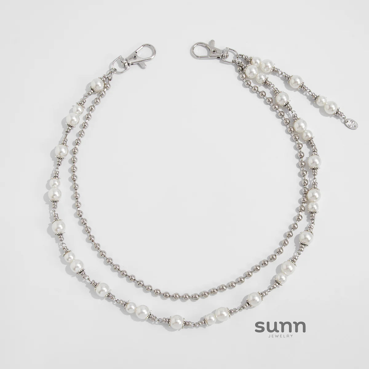 Cyra Layered Pearl Waist Chain