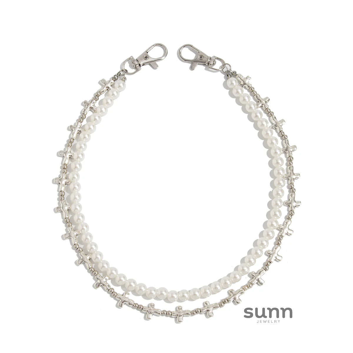 Cyra Layered Pearl Waist Chain