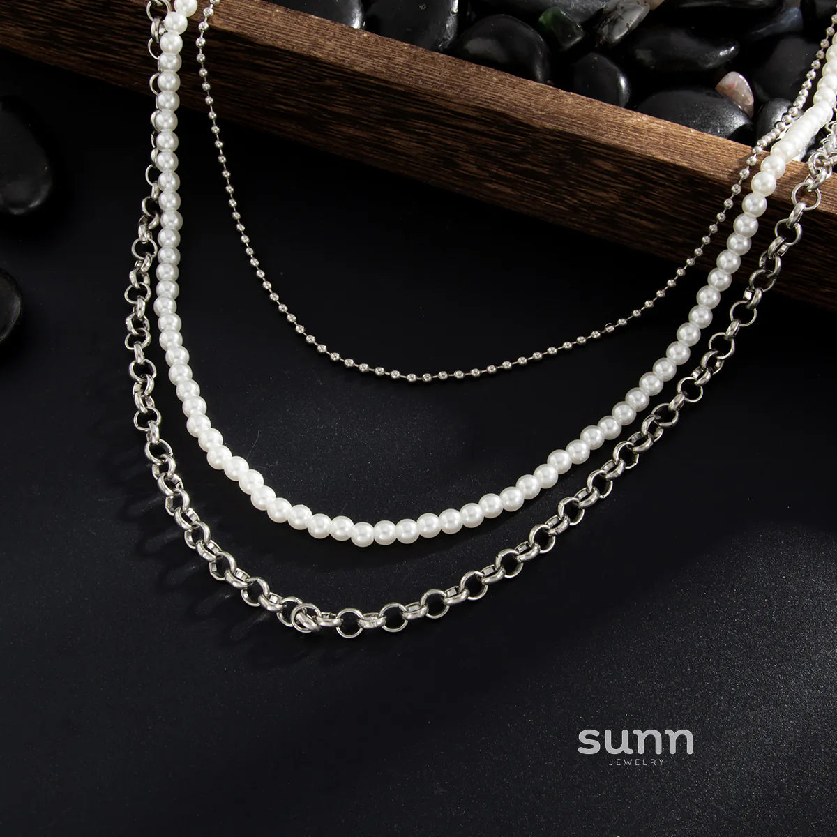 Cyra Layered Pearl Waist Chain