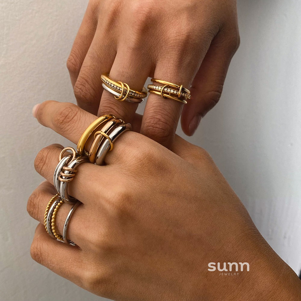 Dagny Stainless Steel Stackable Rings [JILOJYGV]