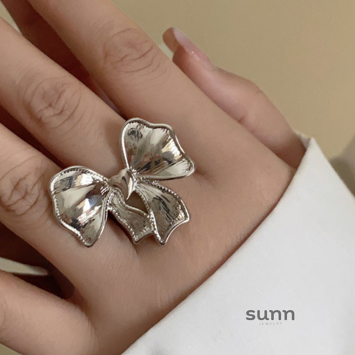 Daiana French Bow Ring [414A4SLV]