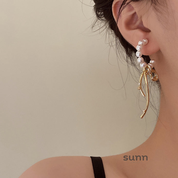 Daila Bow Pearl Earrings [ZUJEC6LV]