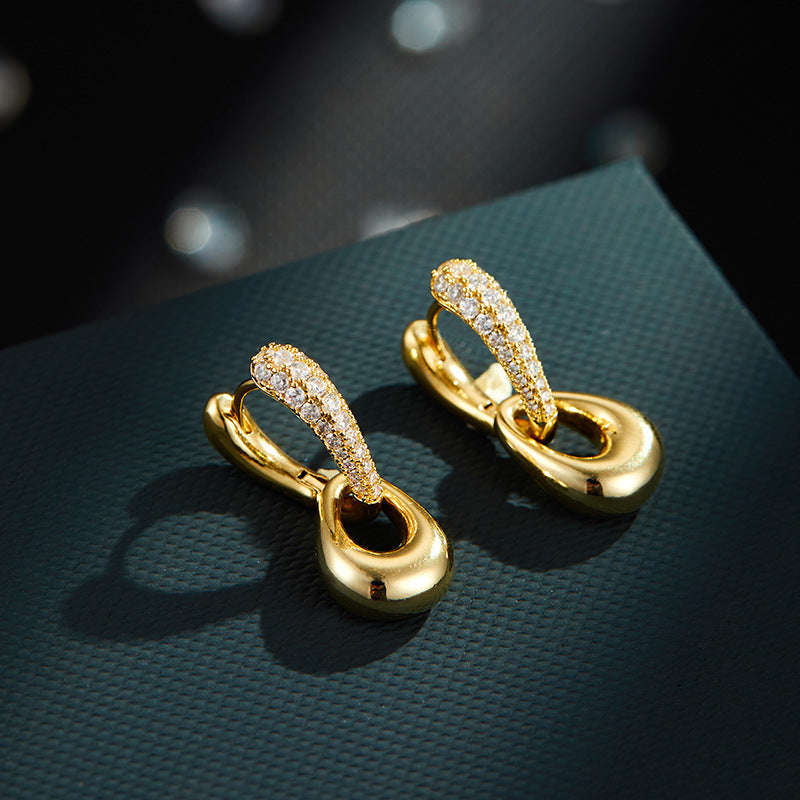 Dakoda Zircon Drop Hoops [4JBUWSJY]