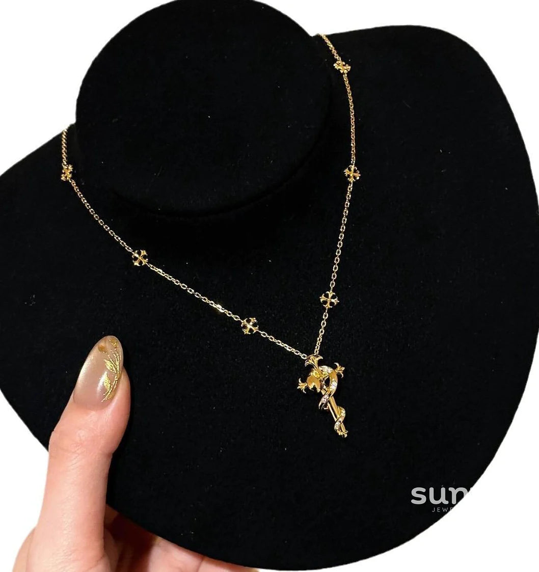Dalayza Ancient Serpent Scepter Necklace