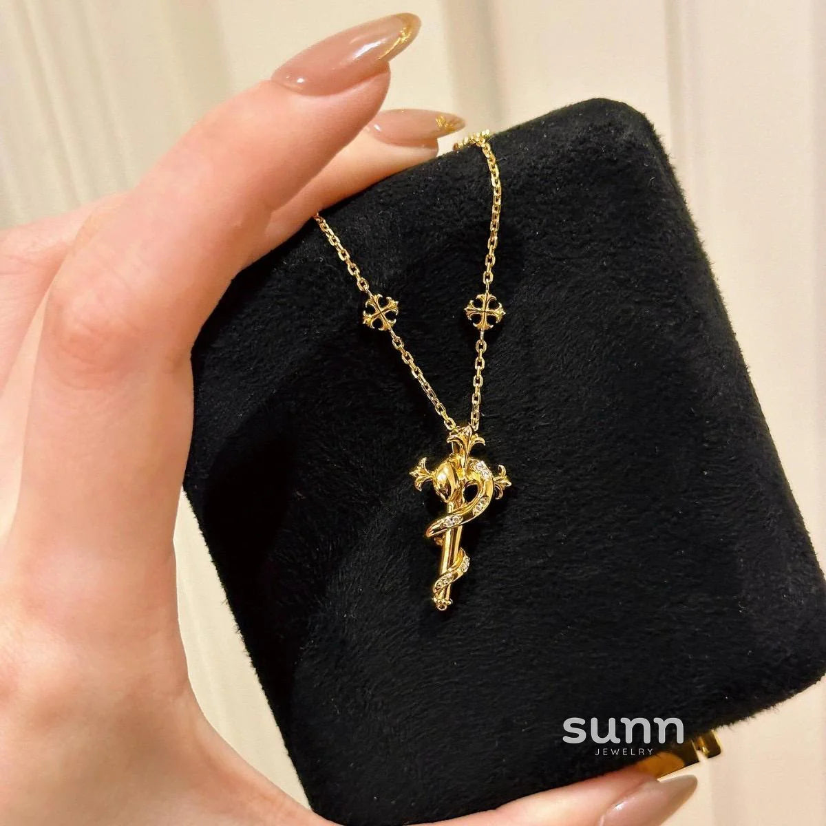 Dalayza Ancient Serpent Scepter Necklace