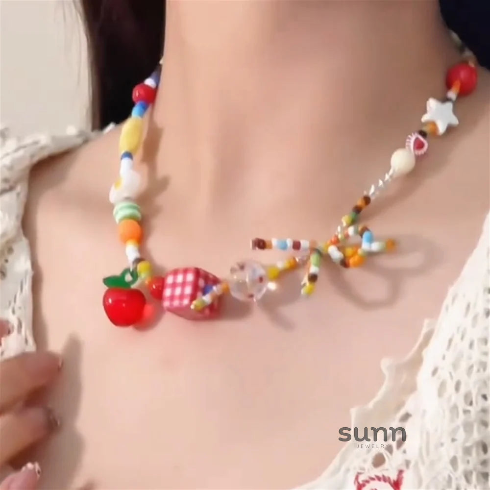 Dalila Colorful Butterfly Necklace