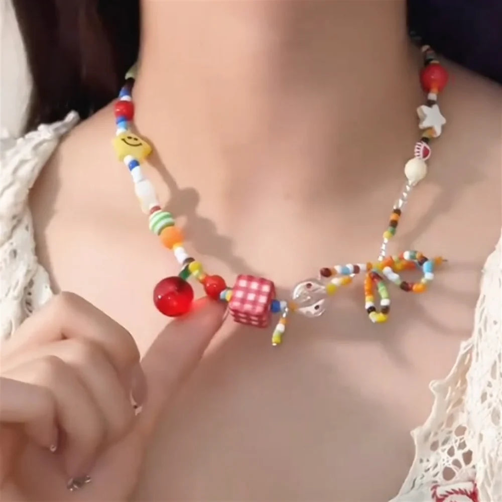 Dalila Colorful Butterfly Necklace