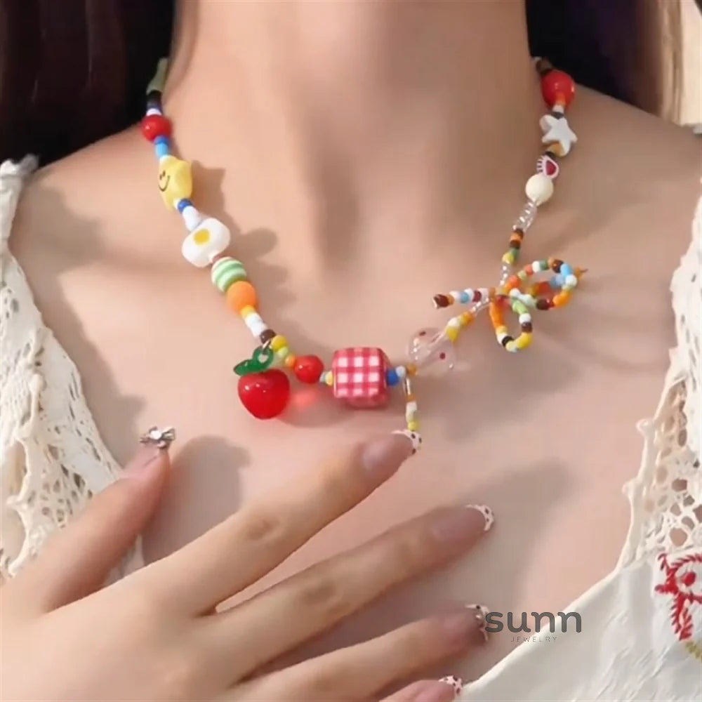 Dalila Colorful Butterfly Necklace