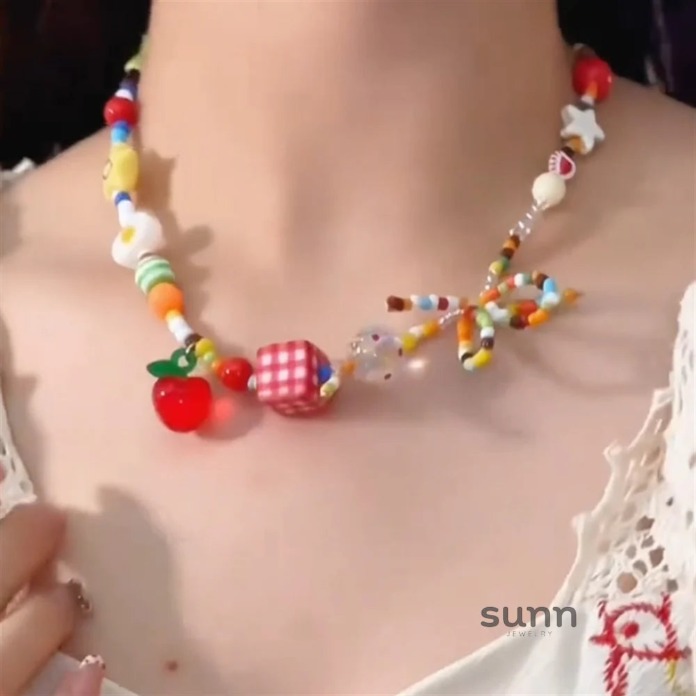Dalila Colorful Butterfly Necklace