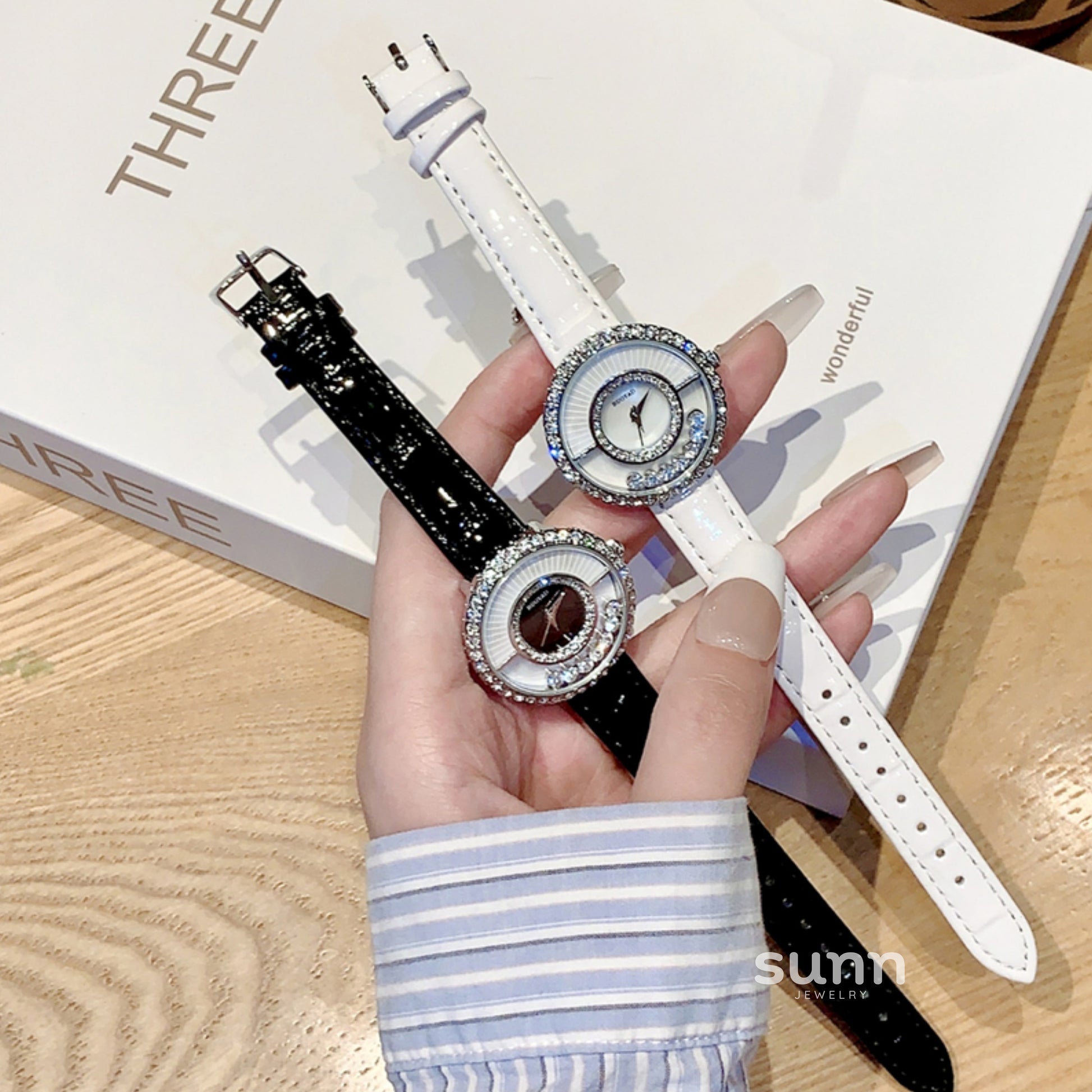 Damari Elegant Leather Watch [RR9CUSUT]