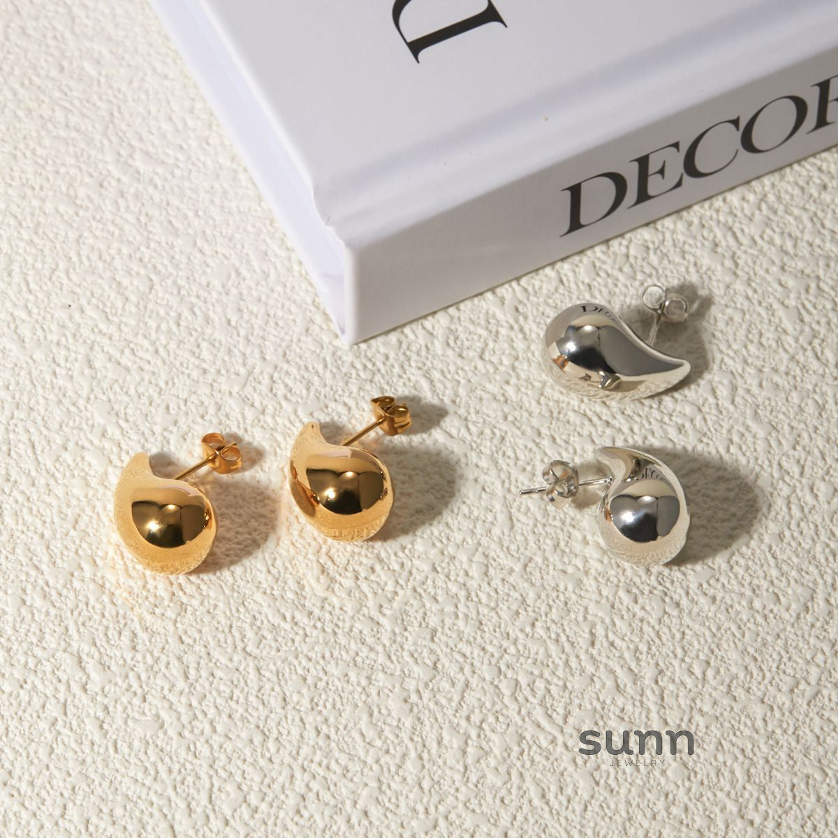 Damari Sculpted Waterdrop Earrings [FPNJT3HX]