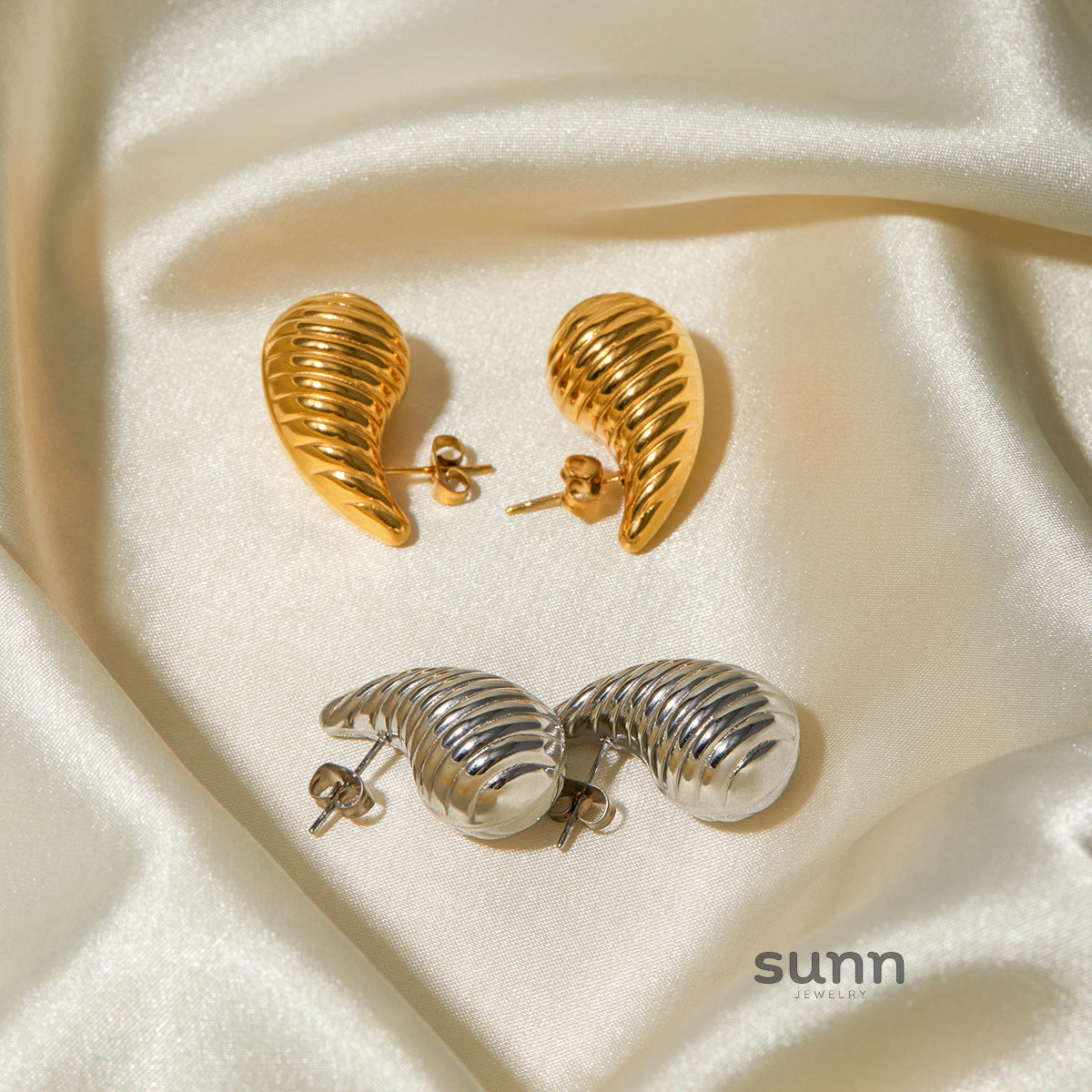 Damari Sculpted Waterdrop Earrings [XPGTJLYF]
