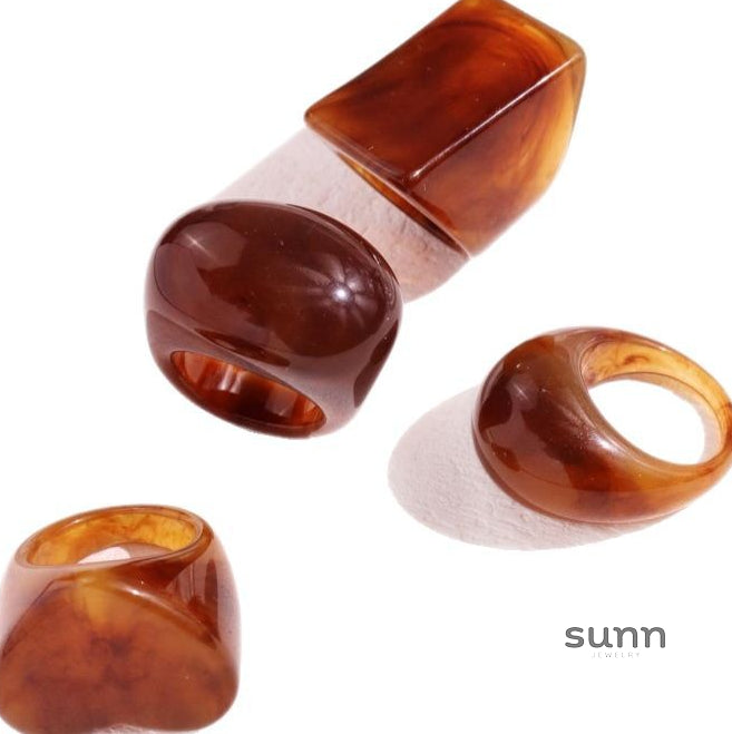 Damya Chunky Geometric Ring [YLP4U9YY]