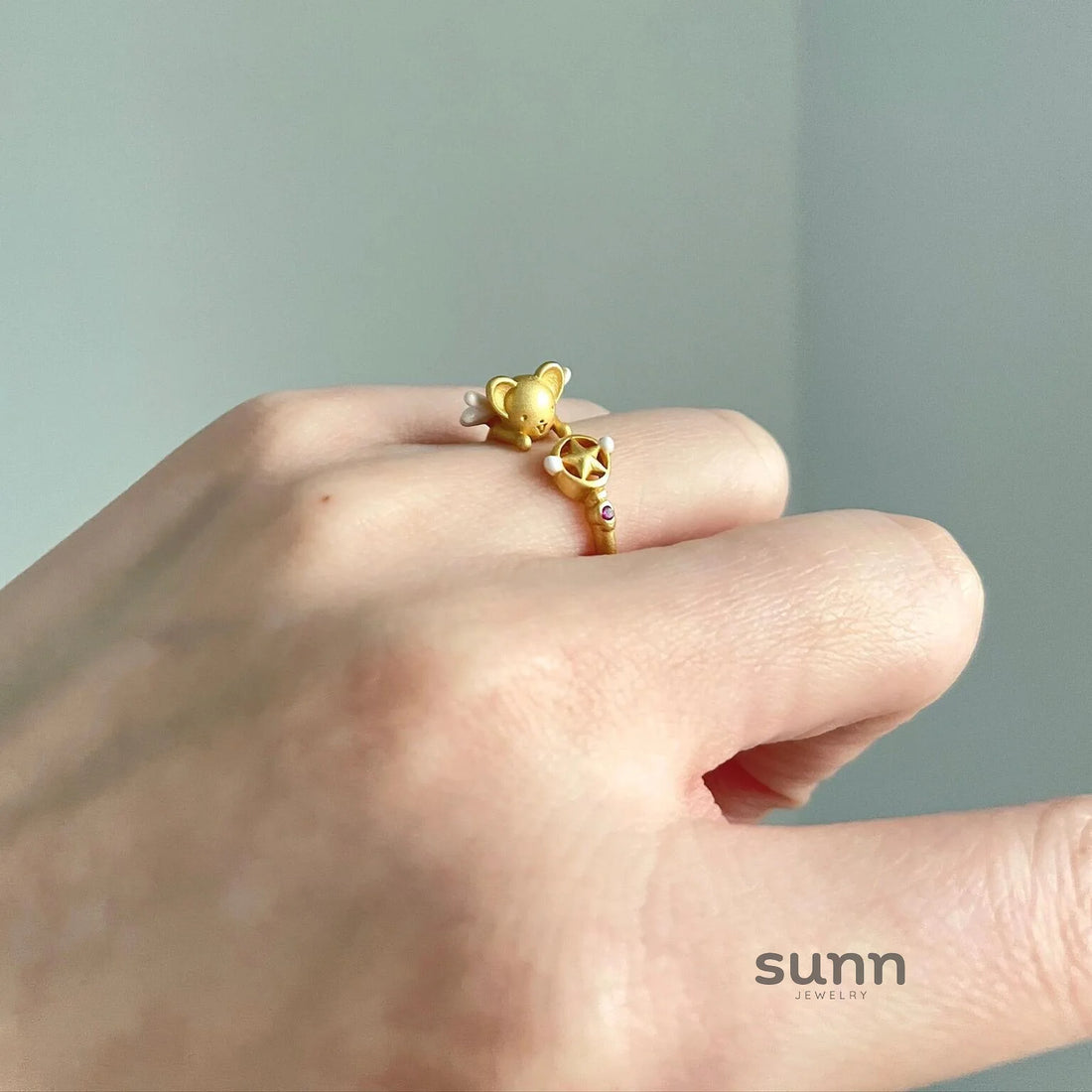 Damya Star-Studded Mouse Ring