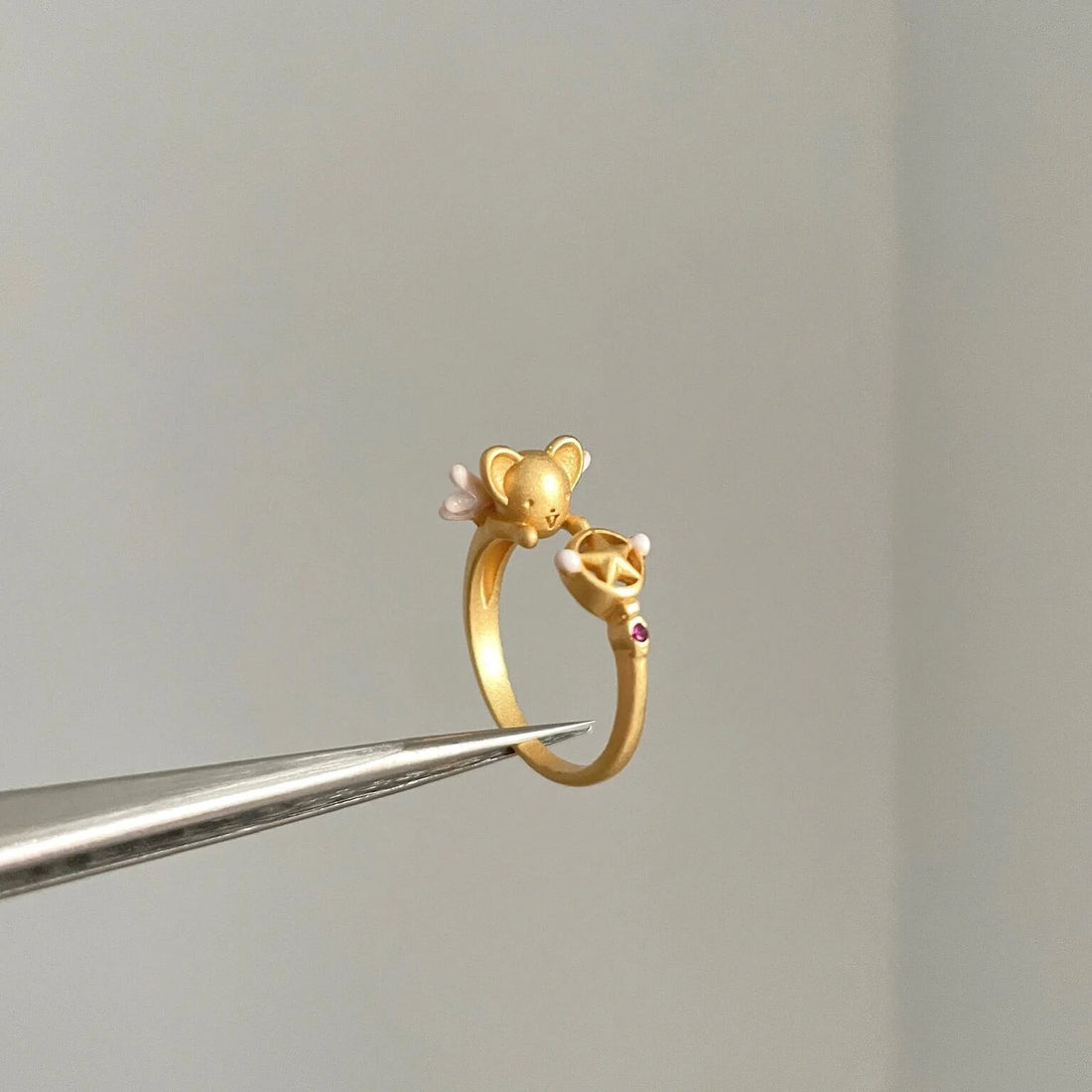 Damya Star-Studded Mouse Ring