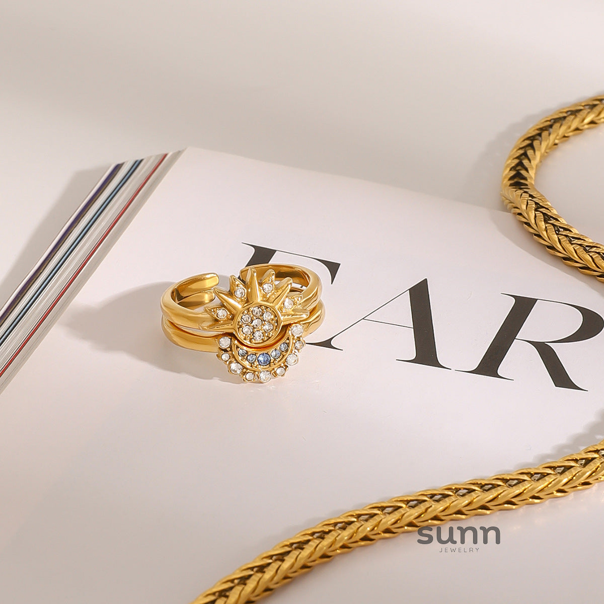 Damya Titanium Stacking Rings [8HOKCN1E]