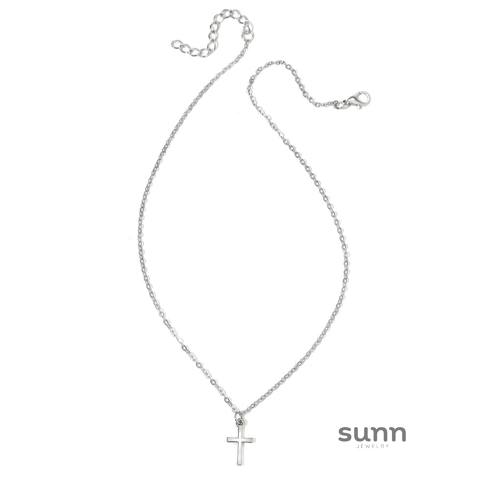 Danae Delicate Cross Necklace [ORS0X9XM]