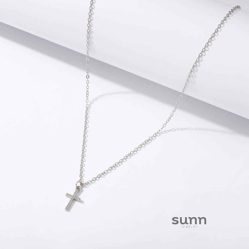 Danae Delicate Cross Necklace [67BGN2SC]