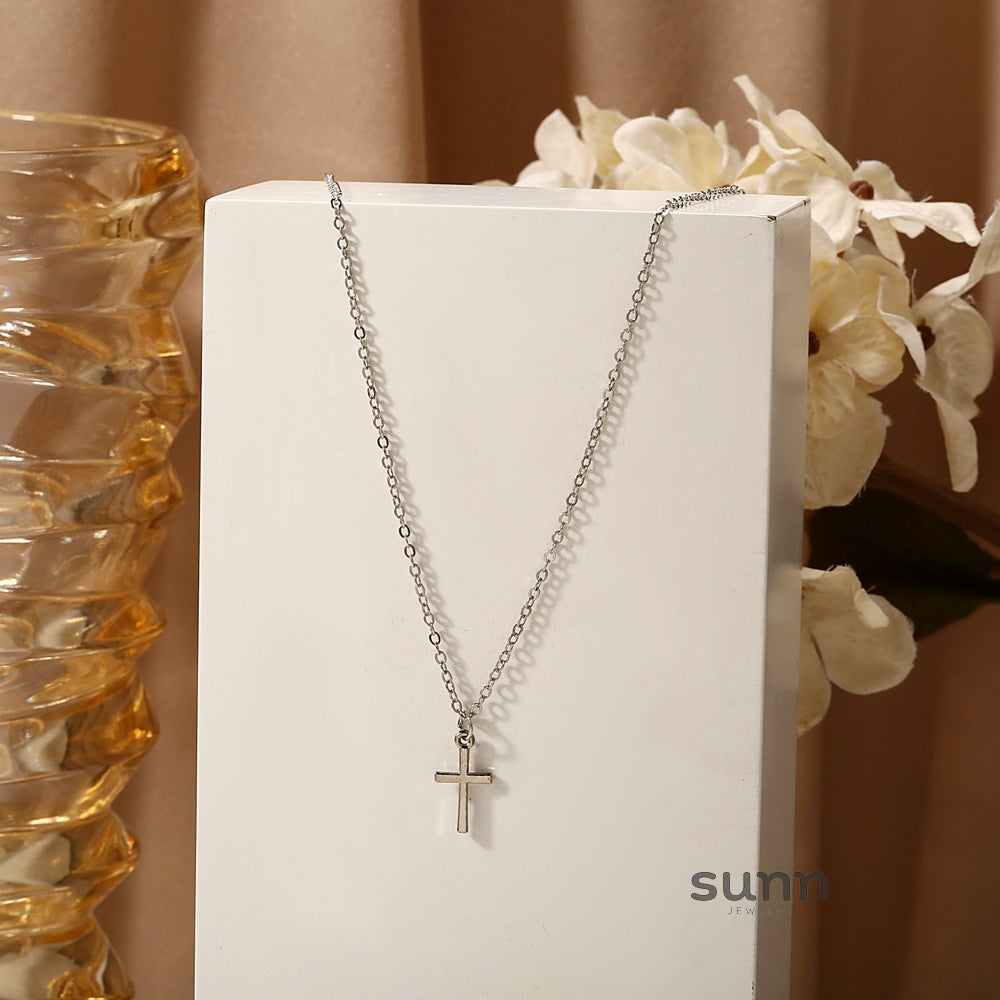 Danae Delicate Cross Necklace [LI4KHP6K]