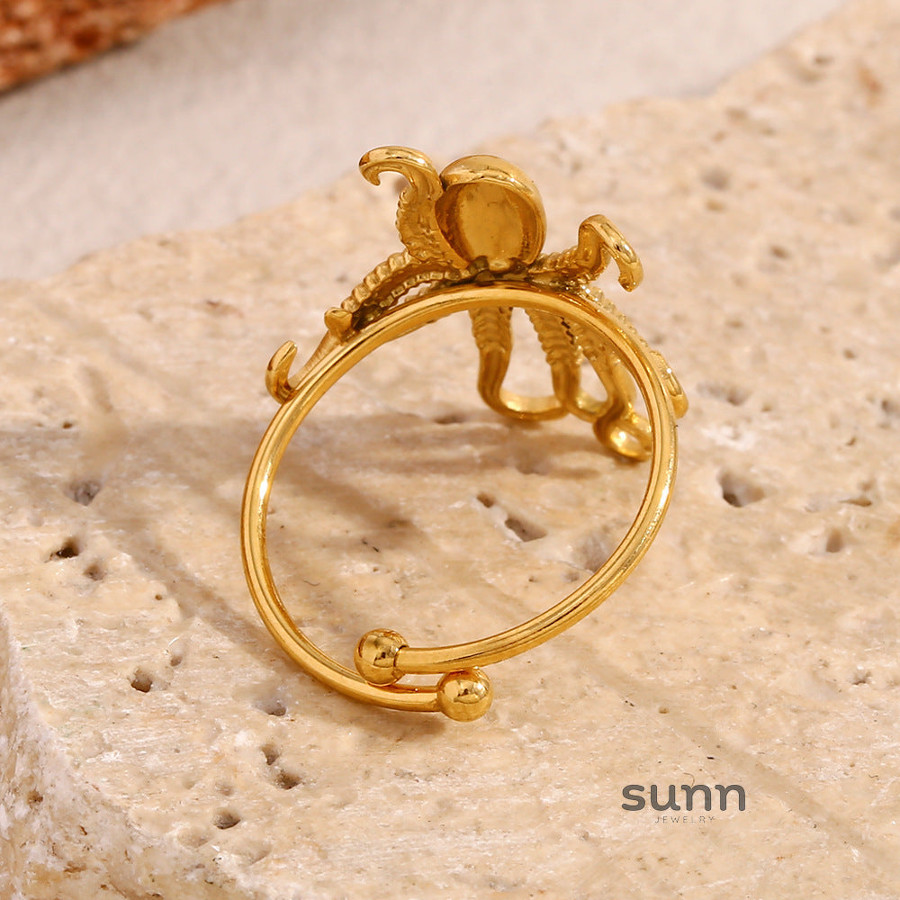 Danae Octopus Open Ring [ZB77PNFL]