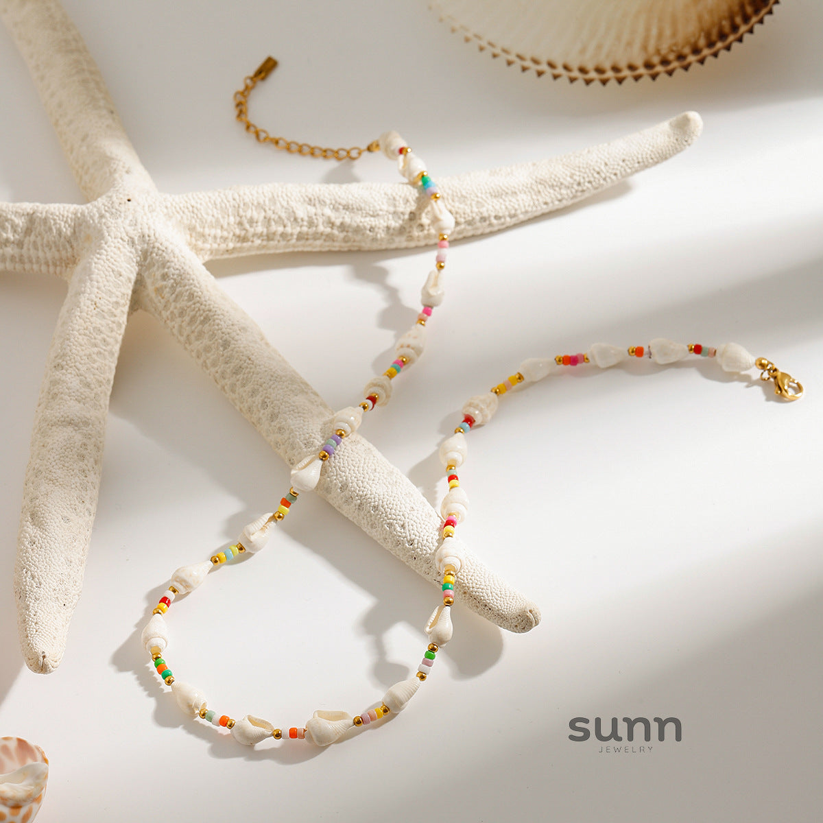 Danae Starfish Layered Necklace [QJN0X260]
