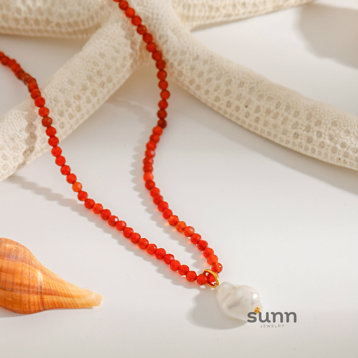 Danae Starfish Layered Necklace [MSZ5RG8H]