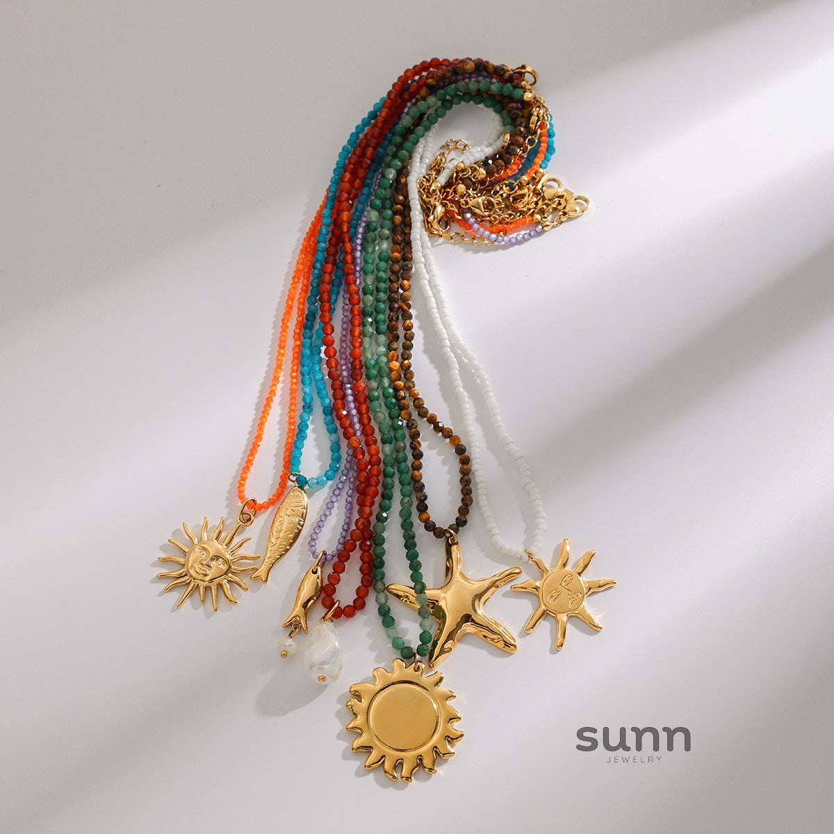 Danae Starfish Layered Necklace [VU3APH52]