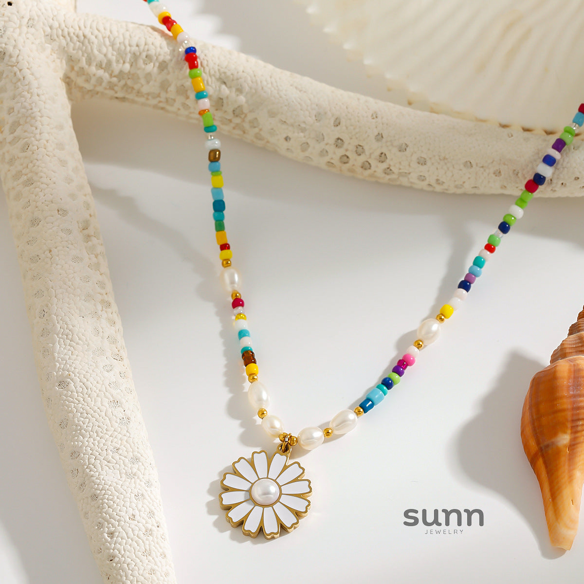 Danae Starfish Layered Necklace [DIK11O40]