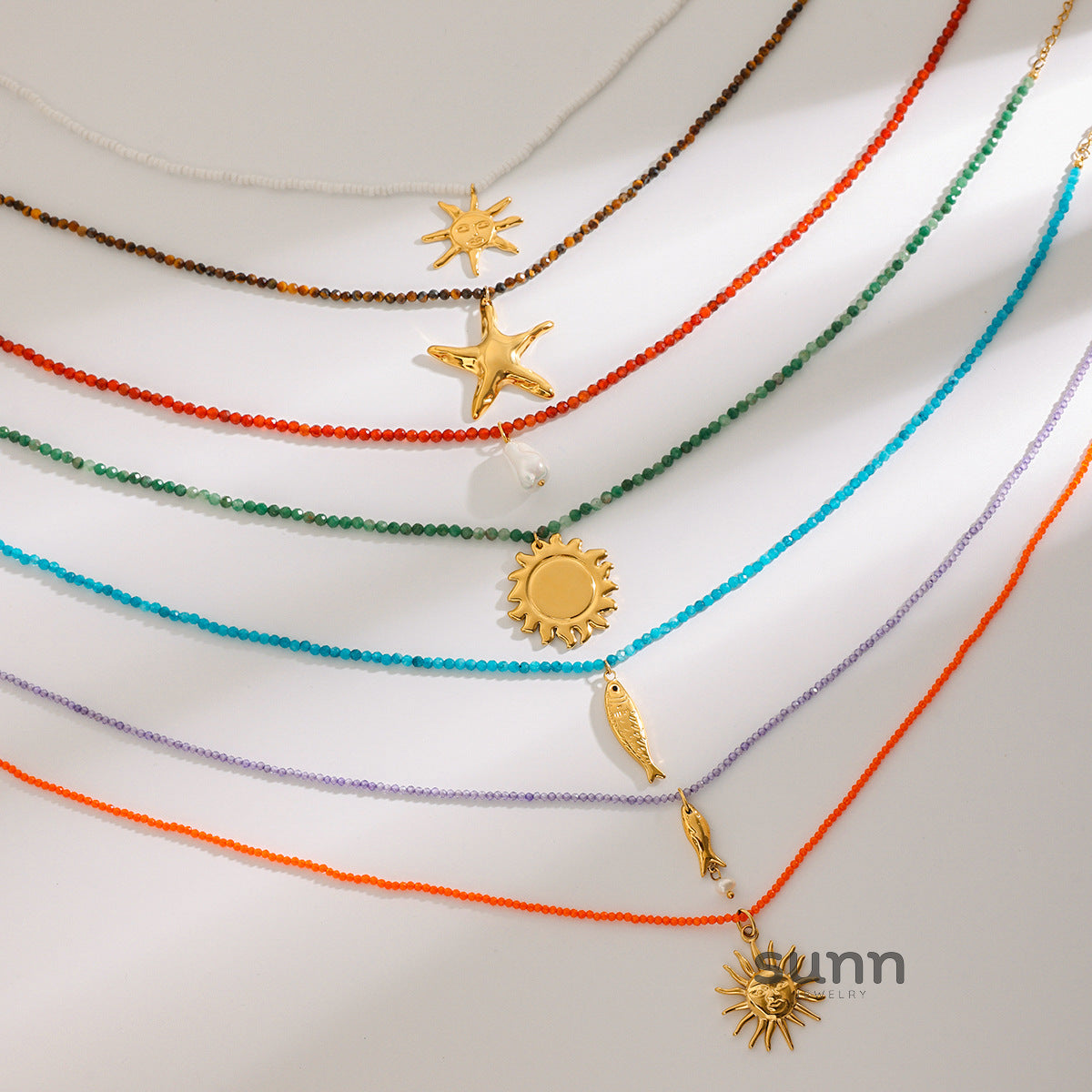 Danae Starfish Layered Necklace [47ACPRB6]