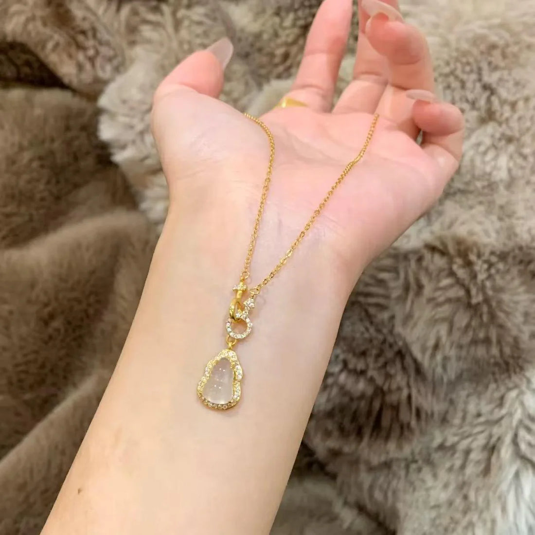 Danely Golden Gourd Necklace
